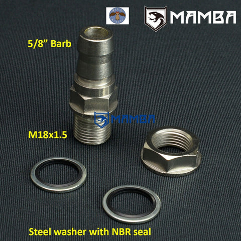 Clearance - Parts - MAMBA Turbo Oil Pan Return / Drain Plug Adapter Fitting 5/8” Hose  K027-0302  $24.99