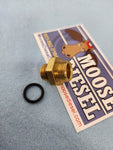 Ford/IH Part - Brass Inlet Fitting for DB2 Injection Pump w/ new O-ring Seal